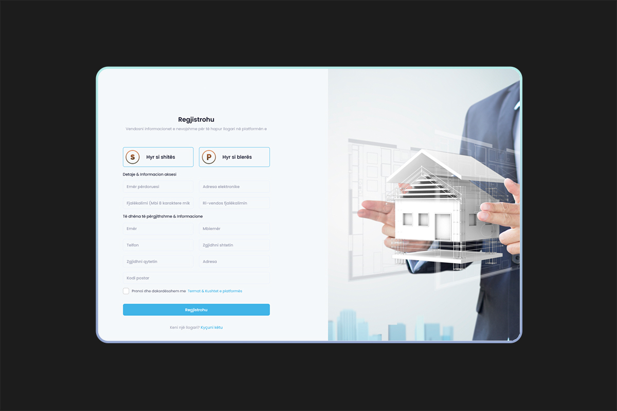 Program për real estate Saas